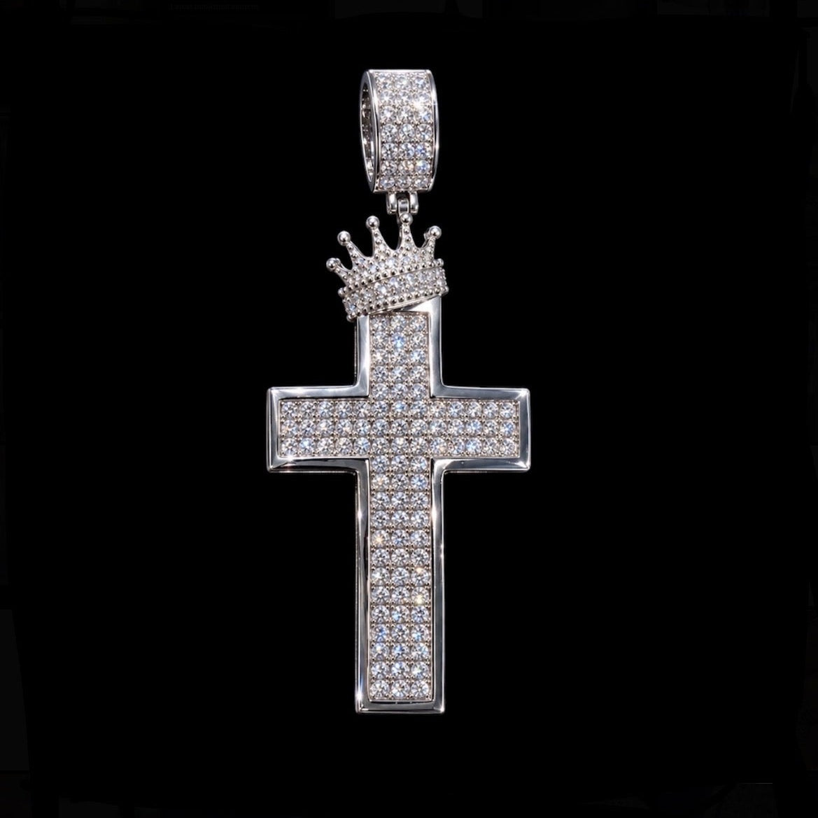 Moissanite Crown Pendant