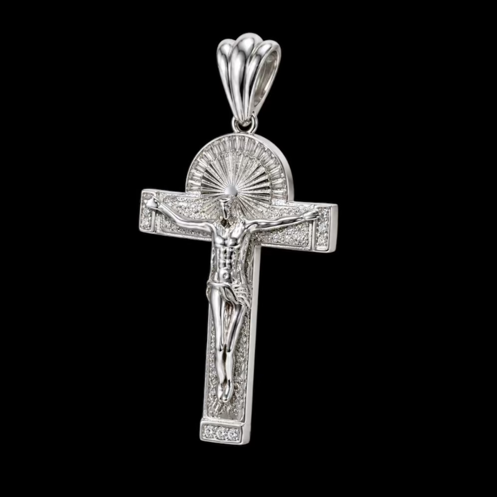 Icy Igloo Cross Pendant