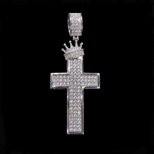 Moissanite Crown Pendant