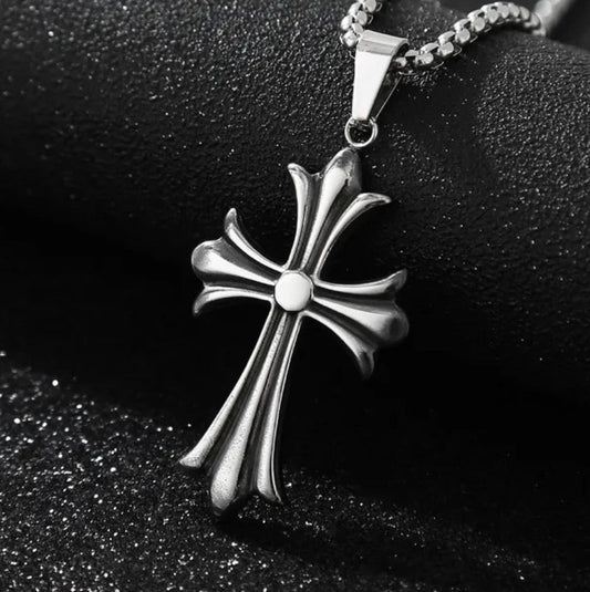 Chrome Cross Pendant