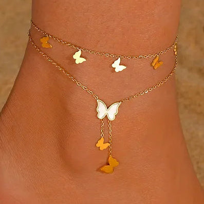 Dangle Butterfly- Anklet