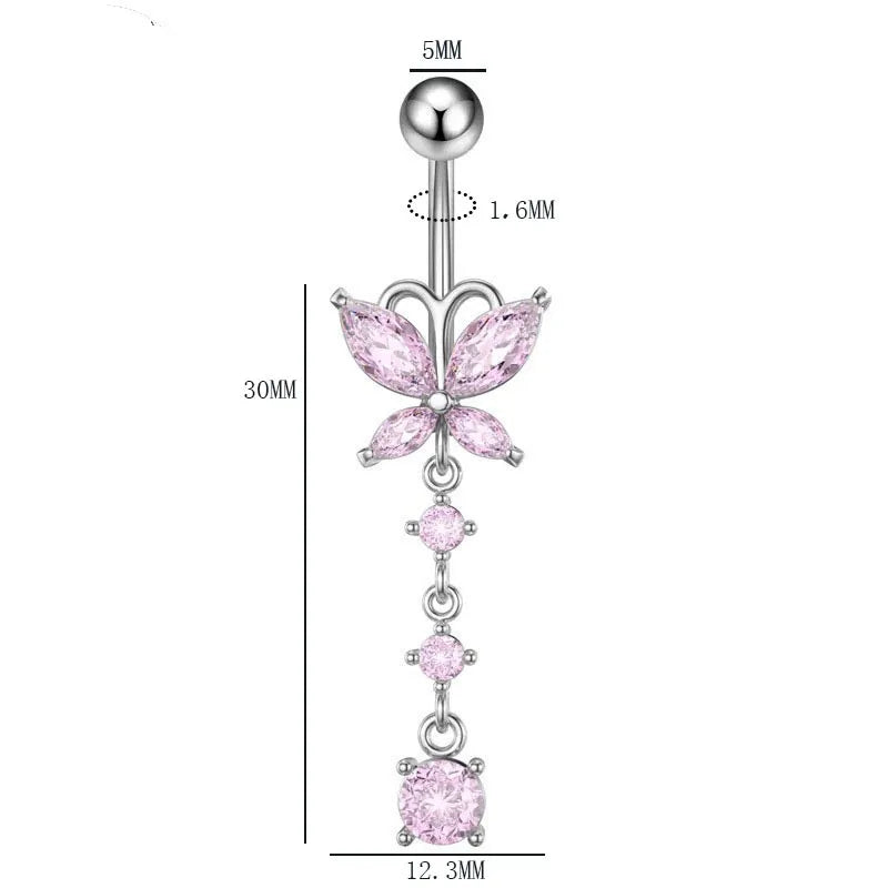 Butterfly Belly Piercing