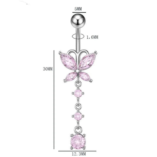 Butterfly Belly Piercing