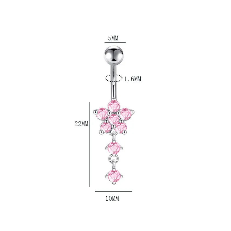 Hibiscus Belly Piercing
