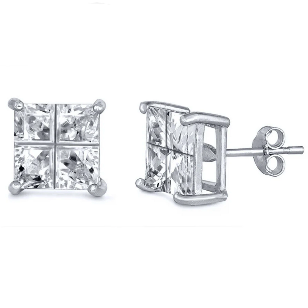 Diamond square stud