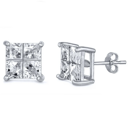 Diamond square stud